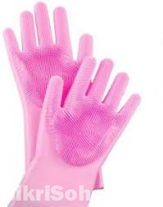 Silicone Rubber Dish Washing Gloves